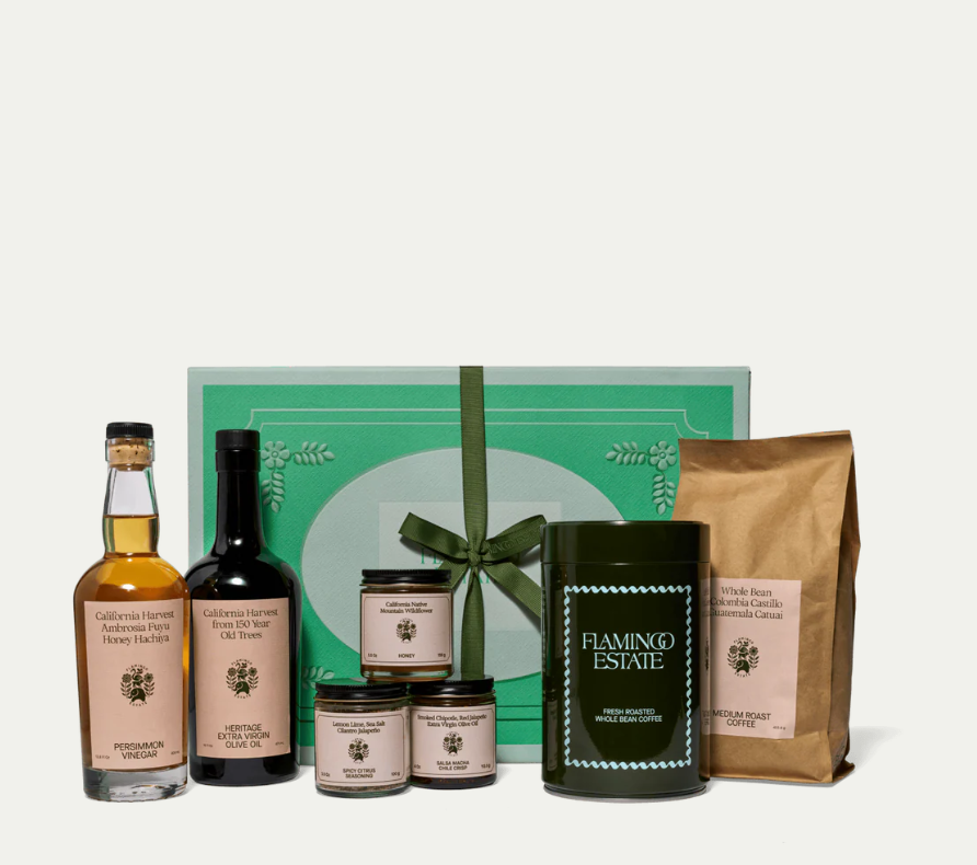 Gift Ideas For Your Father-In-Law: Flamingo Estate gift set of natural bath and body essentials in elegant packaging