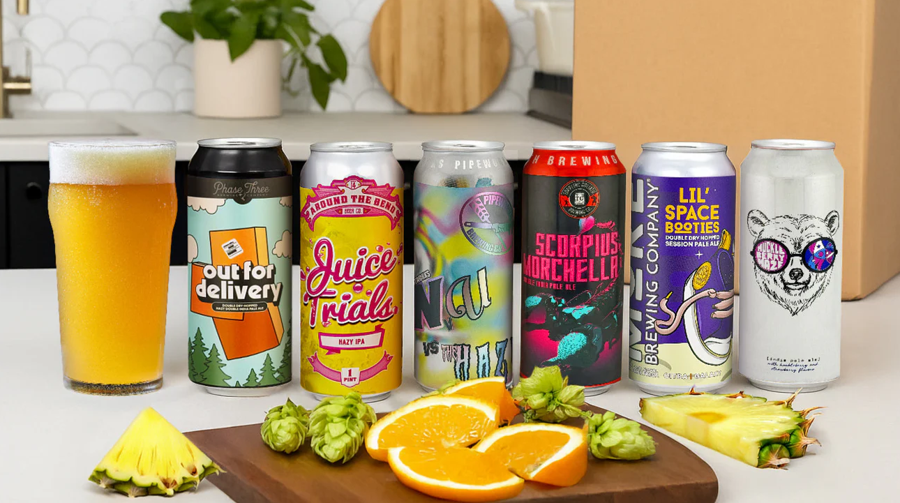 Gift Ideas For Your Father-In-Law: Box of assorted craft beers subscription gift pack from craft beer club