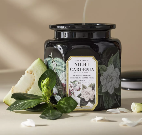 Gifts For Your Mother-In-Law: Apothecary 18 Floral Night Gardenia Ceramic Jar Candle